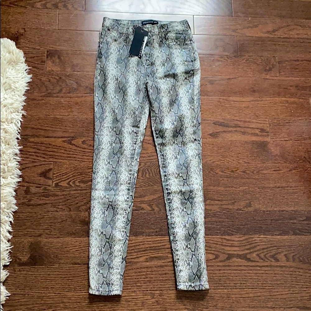BRAND NEW snakeskin pants from saks fifth avenue